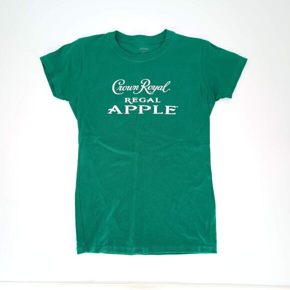 Crown Royal Regal Apple Bright Green Graphic Women's T-Shirt/Tee - Size M - GUC - Picture 5 of 10